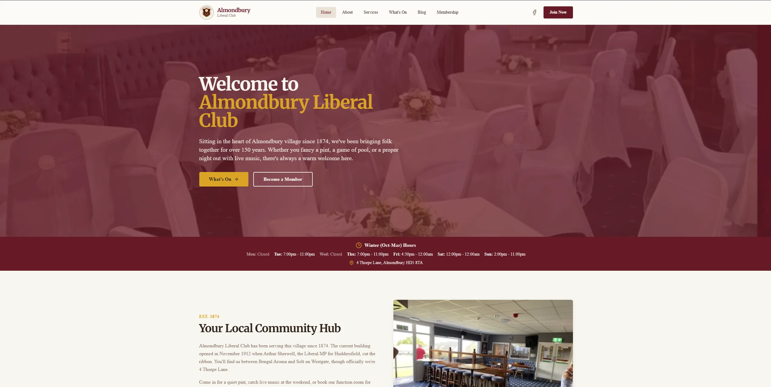 Case Study: Almondbury Liberal Club